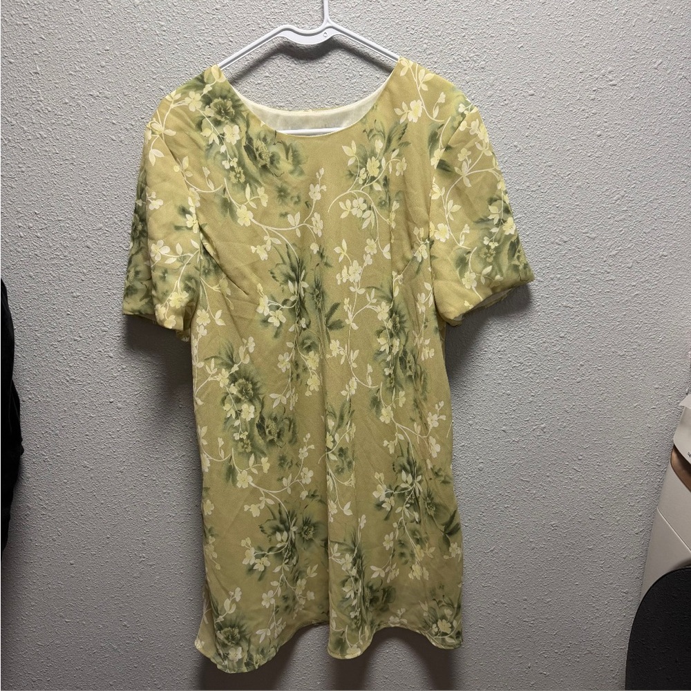 Jessica Howard Yellow and Green Floral dress